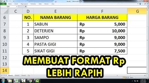 Format yang Rapi